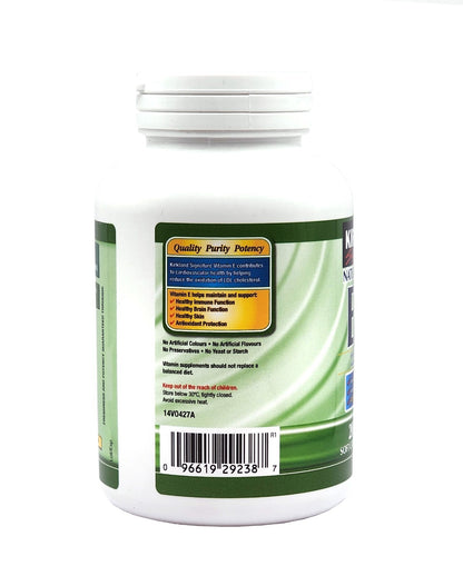 Natural VitaminE 400 IU Support Healthy Immune Heart Function 200 Soft Capsules