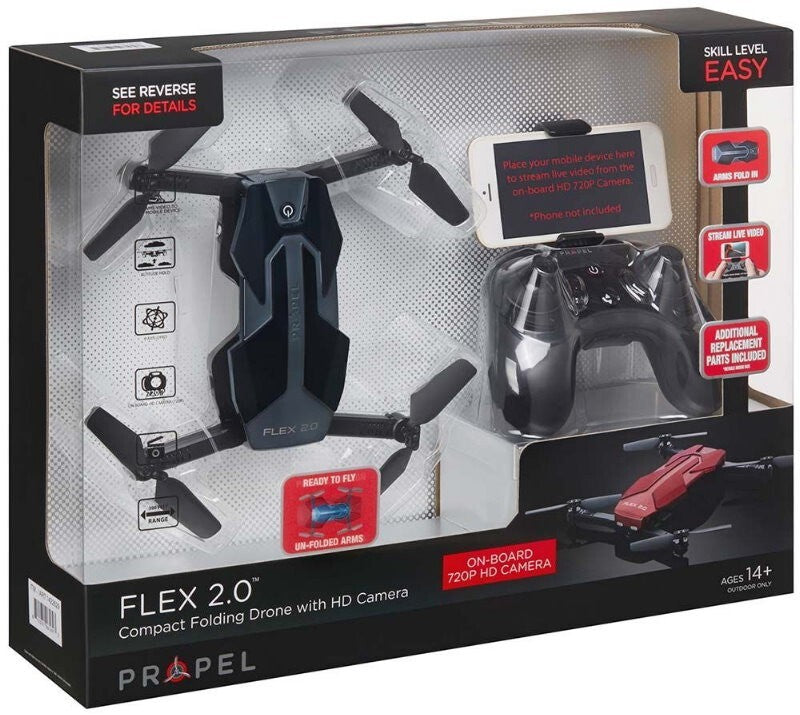 Propel Flex 2.0 Compact Folding Drone with HD Camera