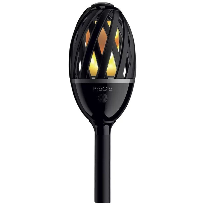 ProGlo IP65 Indoor/Outdoor LED Flame Effect Torch w/ Spike, Stand & USB Charging