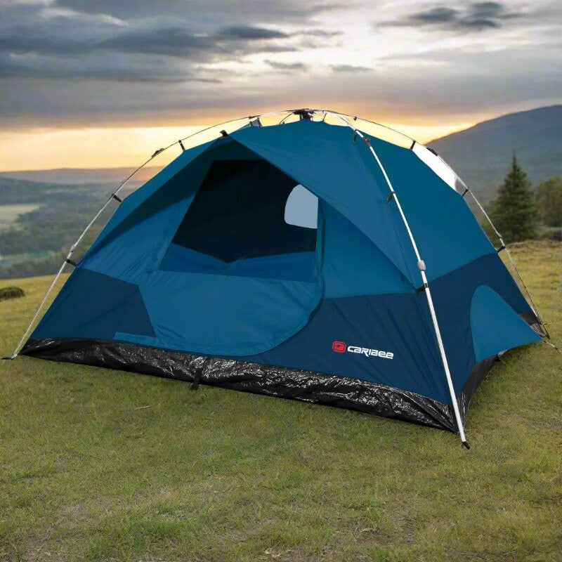 Caribee Spider 4 Easy Up Tent For 4 Adults or Two Adults Plus Hike Packs