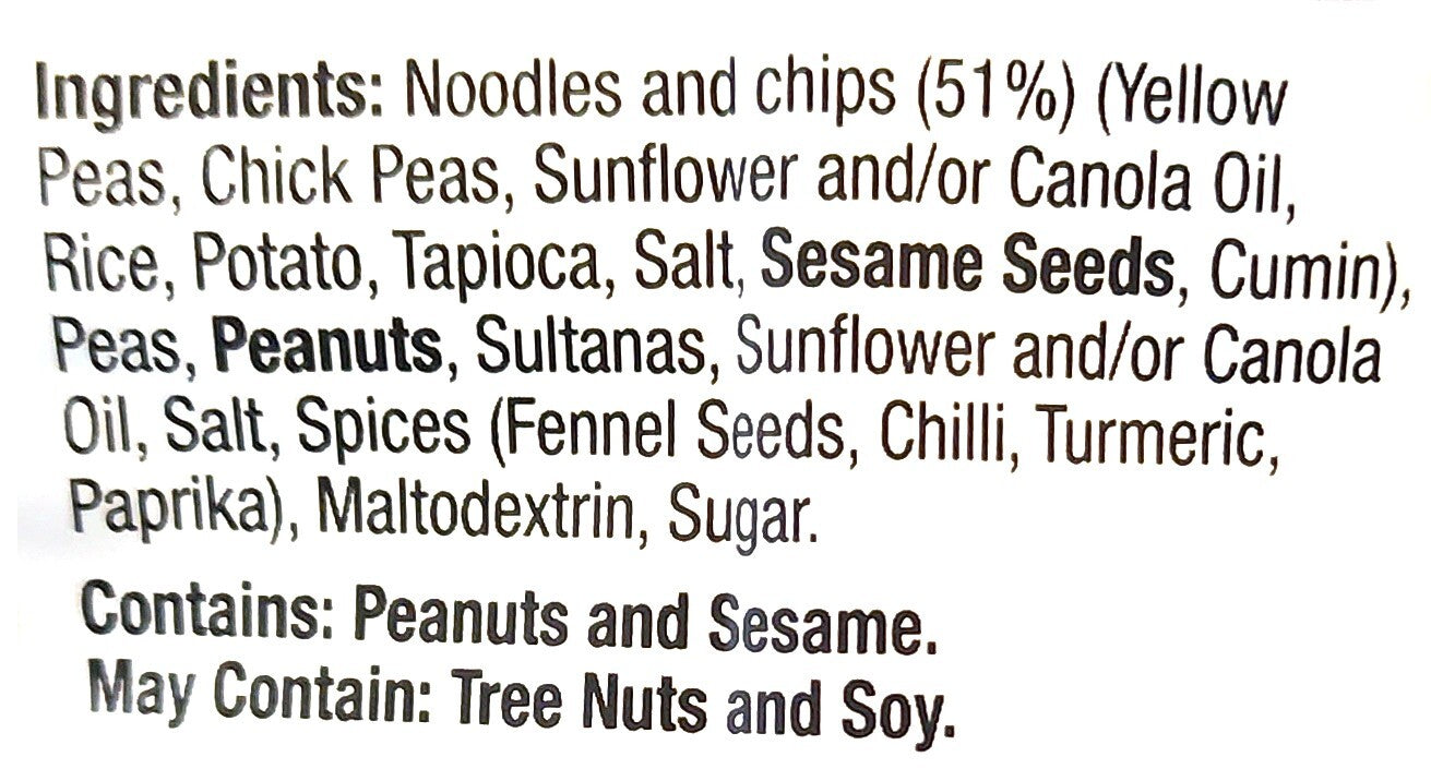 1kg Majans Bhuja Original Mix Large Peas & Peanut Gluten-Free Vegan Snack No MSG