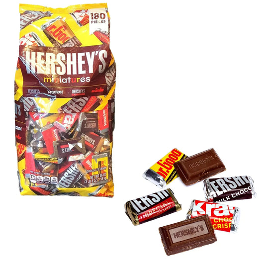 Hershey's Miniatures Assortment Delicious Milk Chocolate Candy Party Pack 1.58Kg
