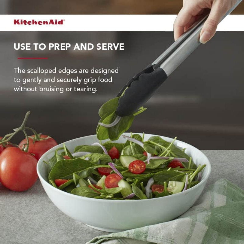KitchenAid 7 Piece Kitchen Tool & Gadget Set - Turner, Spoon, Ladle, Tipped Tong