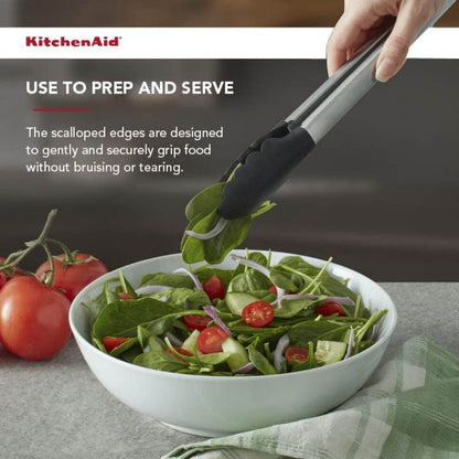 KitchenAid 7 Piece Kitchen Tool & Gadget Set - Turner, Spoon, Ladle, Tipped Tong