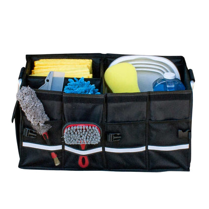 Car Boot Organiser Heavy Duty Foldable Expandable Multi Compartment Storage Box