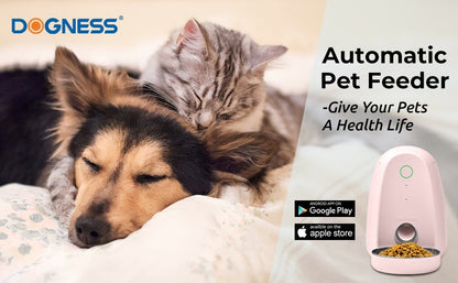 DOGNESS F05 App Smart Pet Dog/Cat Feeder Mini 2L with Microphone for Small Pets