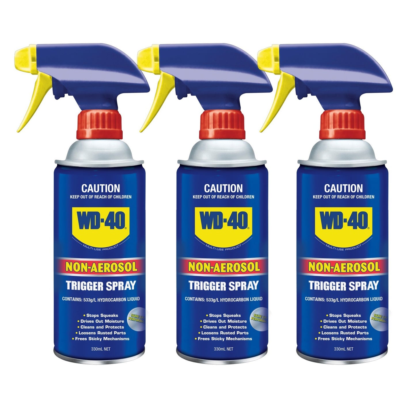 WD-40 Non-Aerosol Multi Purpose Lubricant 3 x 330g Rust Corrosion Remover WD40