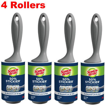 3M Scotch Brite 50% Stickier Lint Roller Dust Remover Up to 5 x 95 Sheets