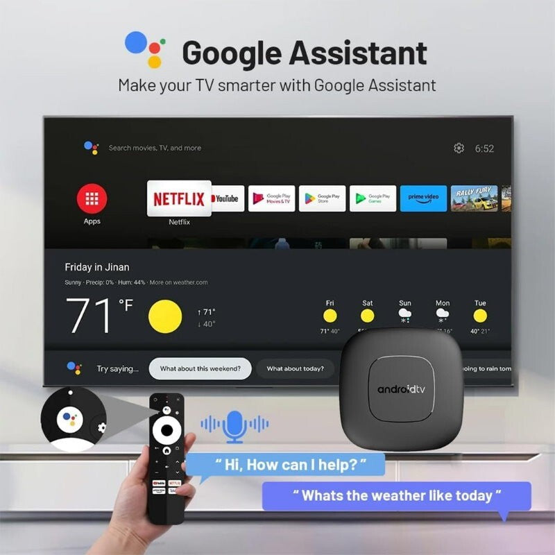 2025 Mortal T1 Deluxe Edition Android 14.0 ATV Smart Home Theater TV Box Google