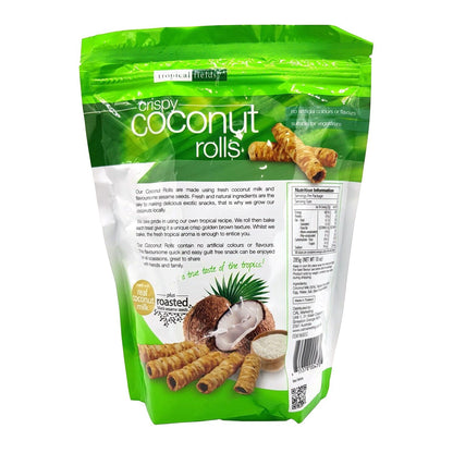 Tropical Fields Crispy Coconut Milk & Roasted Black Sesame Seed Rolls 2 x 285g