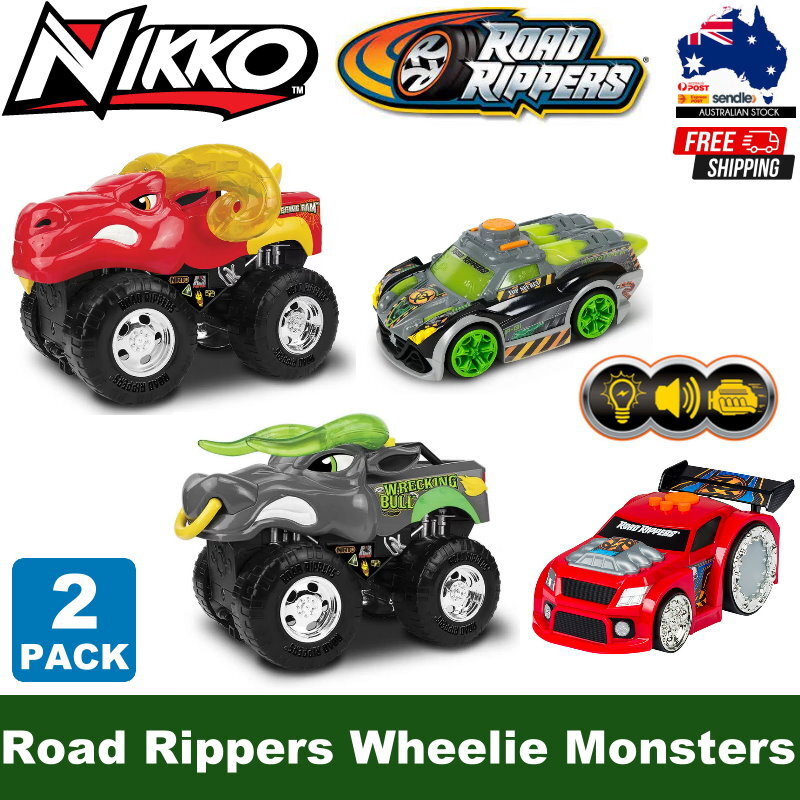 Nikko Road Rippers Wheelie Monsters Bull & Illuminator or Afterburner