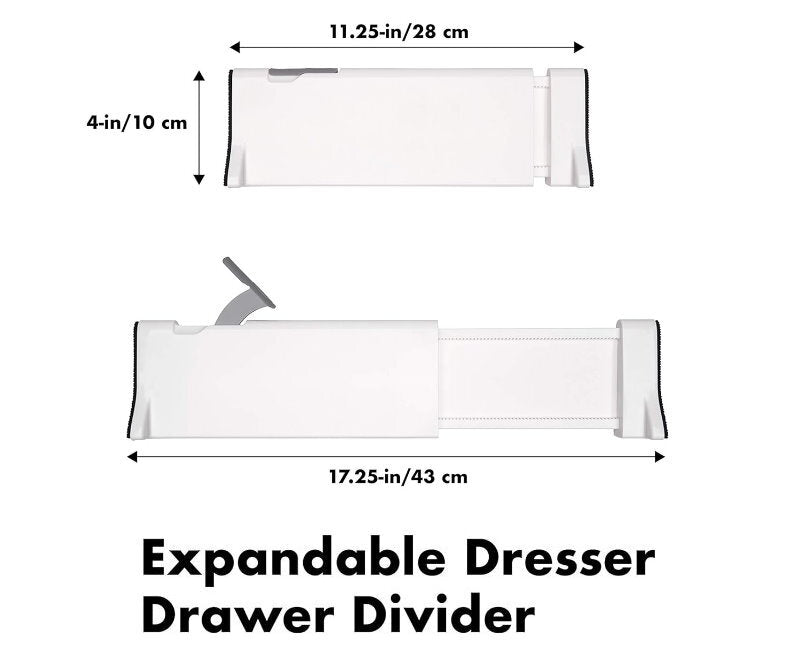OXO Soft Works Expandable Dresser Drawer Divider Set 4 Piece or 2 Piece