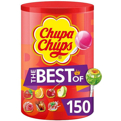 Chupa Chups 150-Pack 1.8kg The Best Of Assorted Flavour Lollipops 150 x 12g