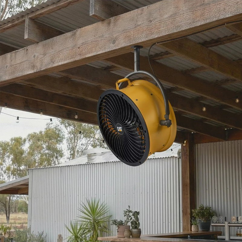 CAT Caterpillar 18" High Velocity Industrial Drum Pedestal Air Circulator Fan