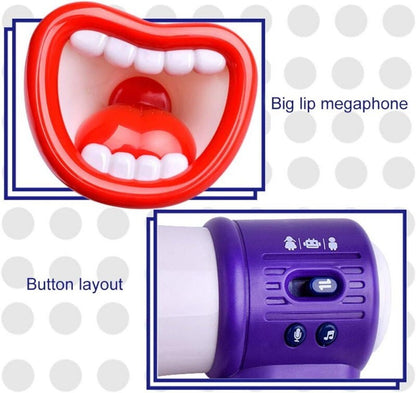 STOBOK Big Mouth Funny Voice Changer Microphone Megaphone Recorder Toy for Kids