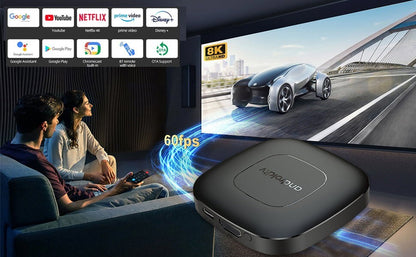 2025 Mortal T1 Deluxe Edition Android 14.0 ATV Smart Home Theater TV Box Google