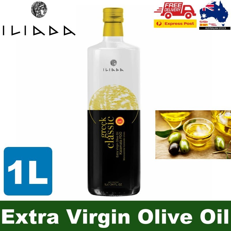 ILIADA Greek Classic Kalamata PDO Extra Virgin Olive Oil 1 Litre Multi-Awarded