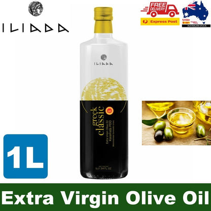 ILIADA Greek Classic Kalamata PDO Extra Virgin Olive Oil 1 Litre Multi-Awarded