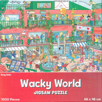 1000 Piece Jigsaw Puzzle 68cm x 48cm Wacky World Different Design Village Farm