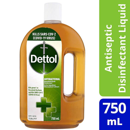 2x 750mL Dettol Antiseptic Disinfectant Liquid Kills Household Germs Fast-Acting