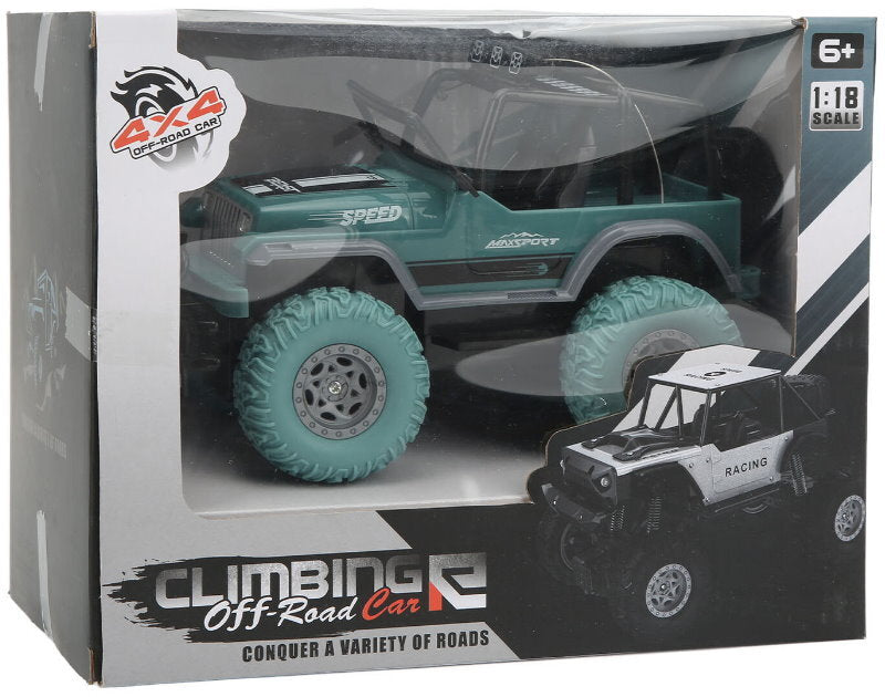 MGRC RTR 1/18 Scale 2.4G RWD RC Off-Road Car 2WD High Speed w/ LED Lights, Alloy