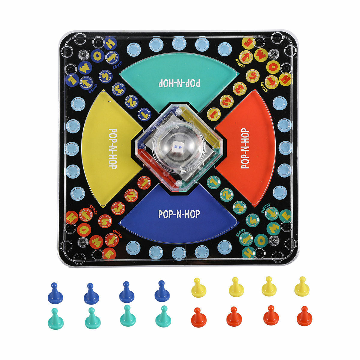 Pop N Hop Trouble popomatic Traditional Family Fun Strategy Board Game 4 Players