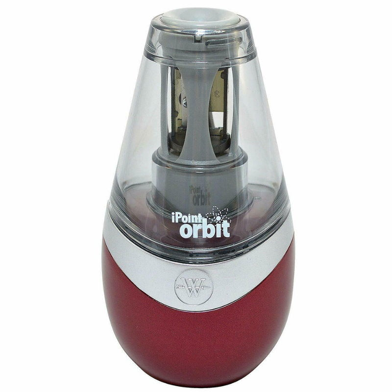 Westcott iPoint Orbit Battery Pencil Sharpener with 2x Replacement Blades