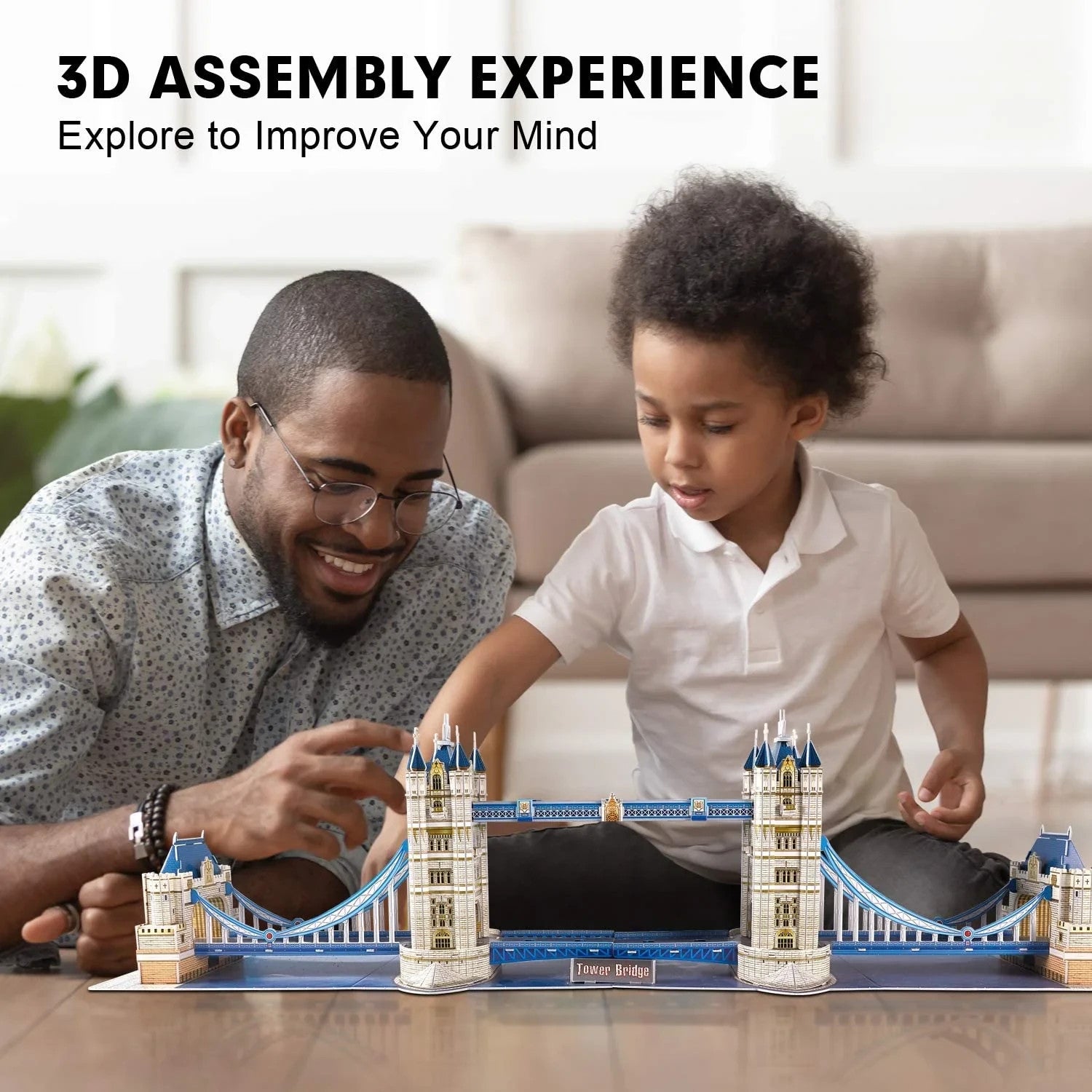 National Geographic London Tower Bridge 3D Puzzle Architectural Model With Book