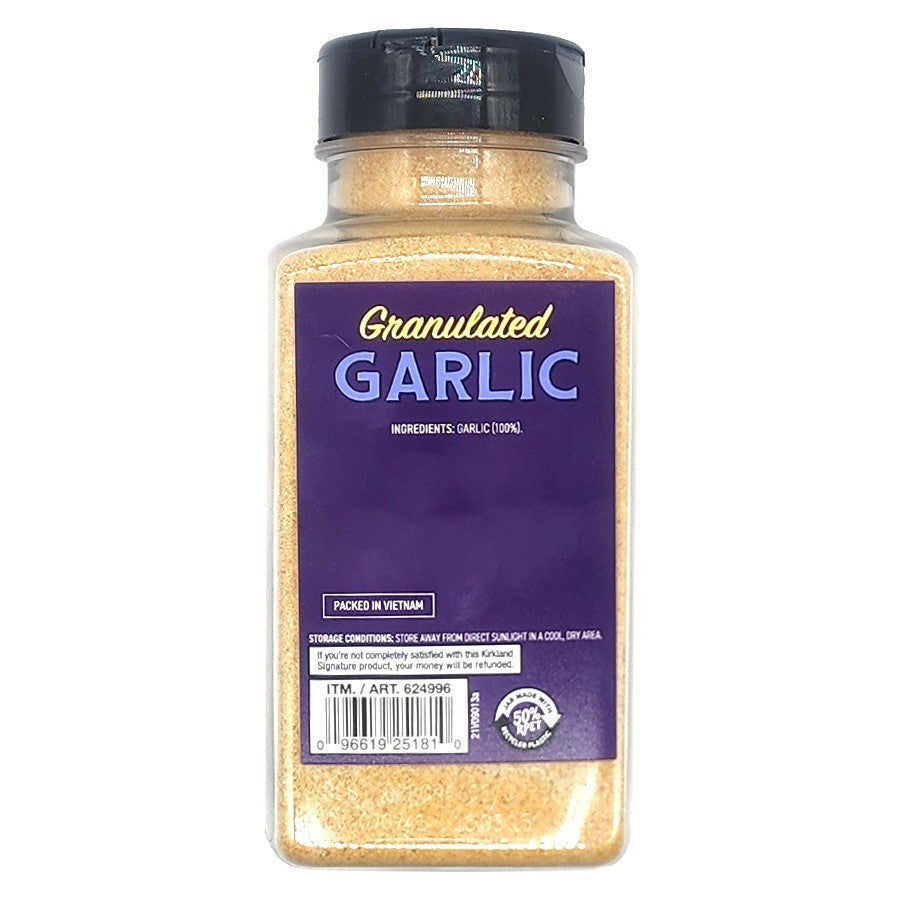 Kirkland USA Grown 100% Granulated Garlic Spice Cooking Seasoning Powder 510g