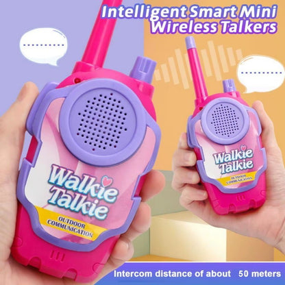 2-Pack Kid's Walkie Talkie Toys 2 Way Radio Interactive Educational Toy For 3+