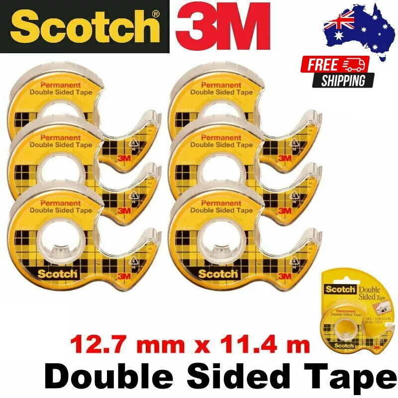 Scotch Double Sided Tape Gift Wrap Quality Value Pack 12.7mm x 11.4m