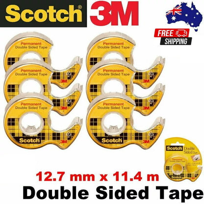 Scotch Double Sided Tape Gift Wrap Quality Value Pack 12.7mm x 11.4m