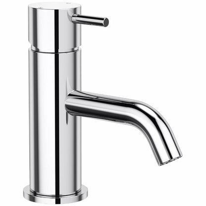 Clark Round Wall Basin 350mm One Taphole with Chrome Round Pin Basin Mixer Tap