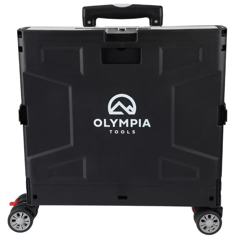 Olympia Tools Folding Portable Utility Tools Cart w/ 4 Rotation 360° Wheels