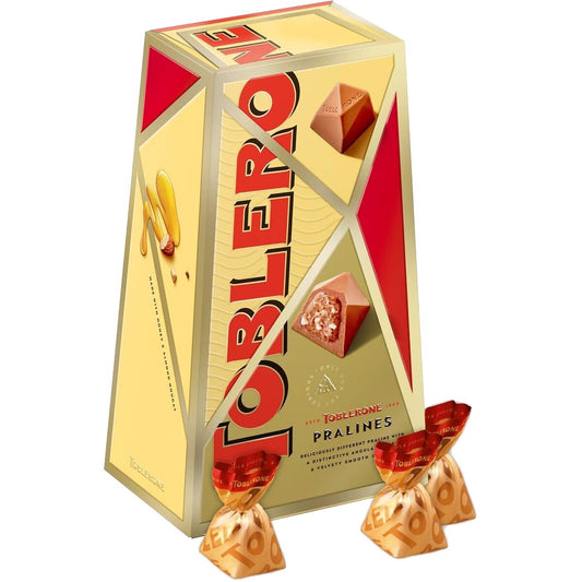 Toblerone Praline Swiss Milk Chocolate Delicious Almond Nougat Bite Snack 180g