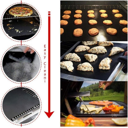MIU 6-Pack PRO Non-Stick Reusable BBQ Grill Mats - Non-Toxic PFOA & BPA FRE