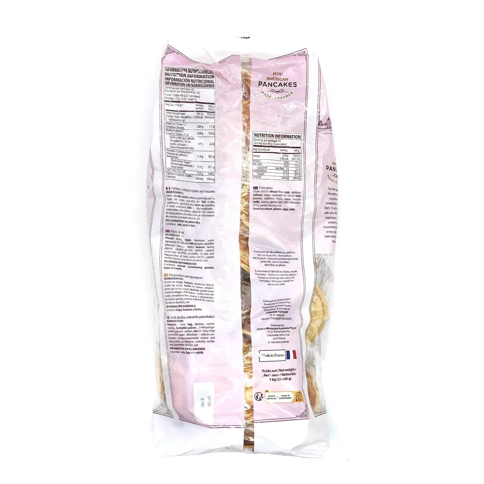 Lemarie Patissier American Style Panqueques Mini Pancake Treat 2Pcs Pack 25x40g