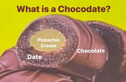 Dubai Chocodate Chocolate Date Pistachio Cream Dates 525g Individual Wrapped