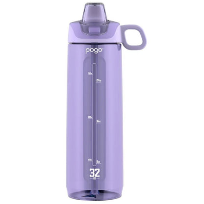 Pogo Tritan Water Bottle with Soft Straw 946 ml (32 oz) - Leakproof, BPA-Free