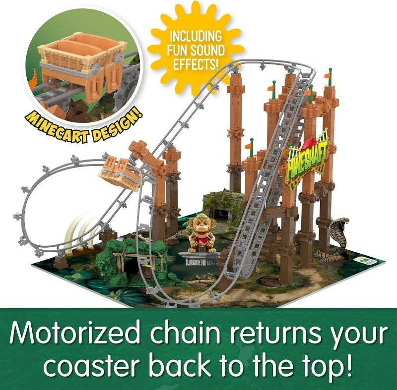 The Learning Journey Techno Trax Mineshaft Roller Coaster Construction Set