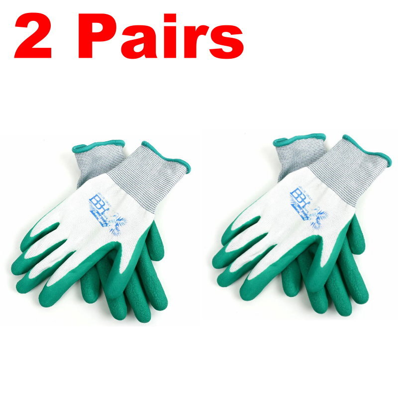 Groupe BBH Latex Foam Comfort Grip Breathable Durable Gardening Gloves for Women