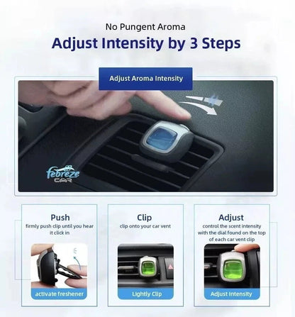 Febreze 5-Pack Mini Car Air Freshener Vent Clips Scents 5 x 2mL Up to 200 Days