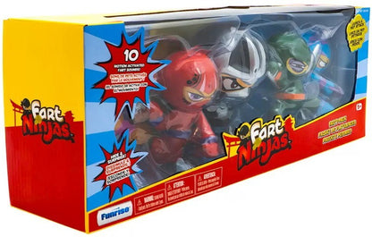 Funrise Fart Ninjas 5 Pack - Flatulence Fighters or Farty Pack - with Fart Sound