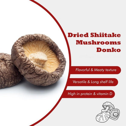 Snak Yard Premium Black Forest Dried Mushrooms 450g - Shiitake Variety - Express