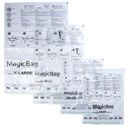 MagicBag 15-Pack Vacuum Compression Combo Set Storage Bags Reusable Waterproof