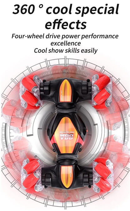 WSD Toys Gesture Sensing RC Stunt Car 2024 - Tumbling, 360° Spinning, Wall Flip