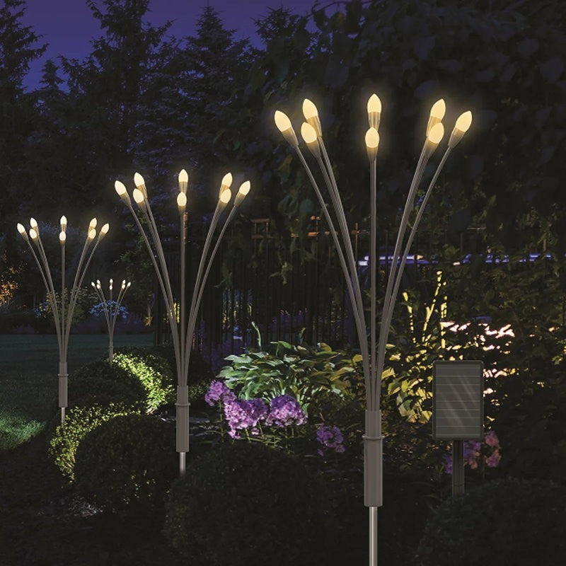 Sol-R-Brite 32 LED Waterproof Outdoor Crystal Firefly Garden Solar Light 2 Modes