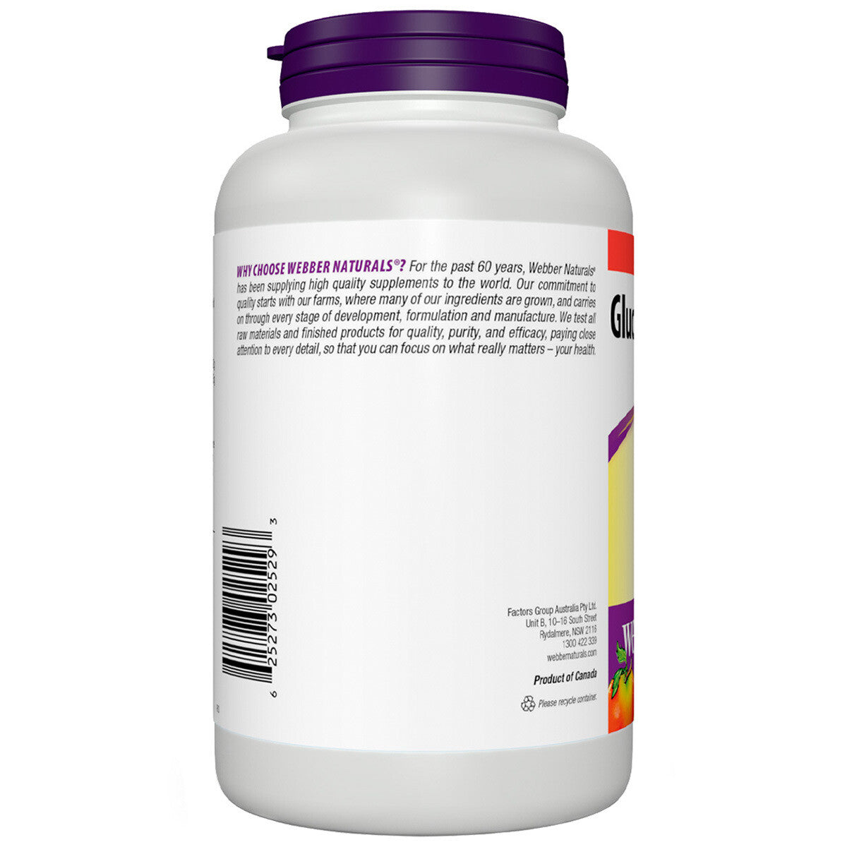 Webber Naturals Glucosamine Sulfate 1500mg Ultimate Joint Pain Relief 180 Tablet