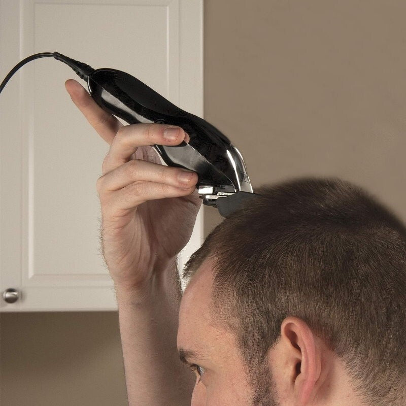WAHL 25 Pieces Deluxe Chrome Haircutting Home Kit Complete Hair & Trimming Kit