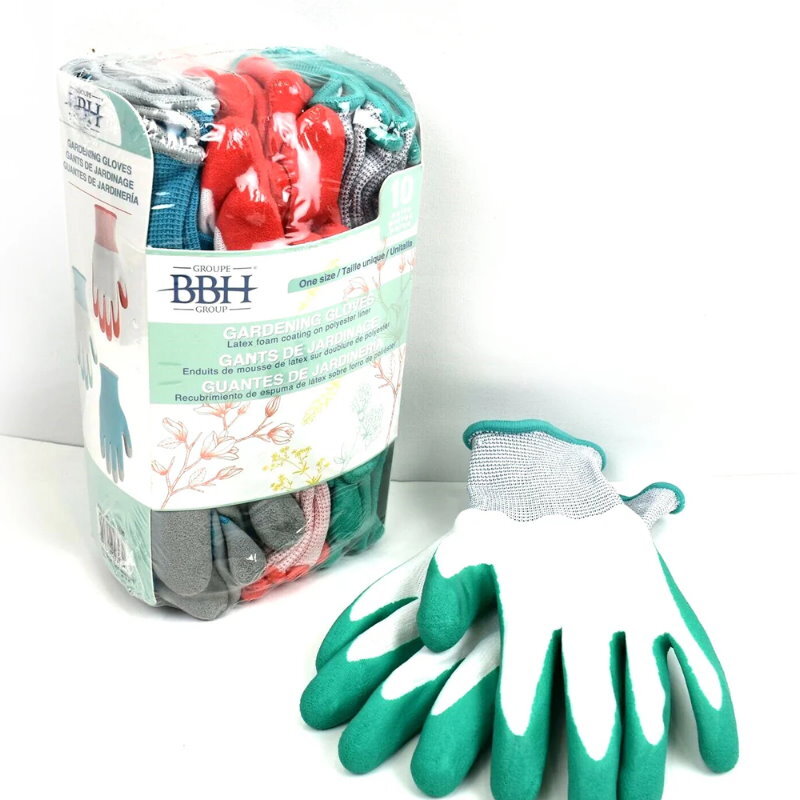 Groupe BBH Latex Foam Comfort Grip Breathable Durable Gardening Gloves for Women